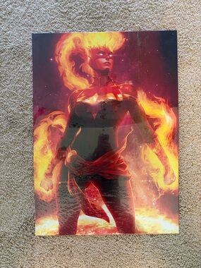 Displate Captain Marvel metal poster